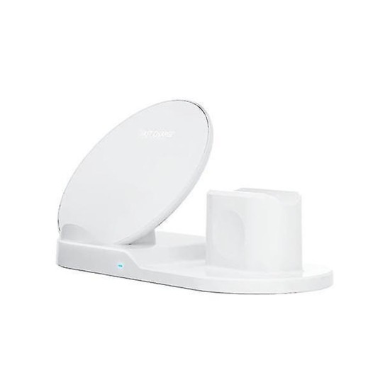 3 IN 1 FAST WIRELESS CHARGER N30 FOR APPLE PHONES/SMARTWATCH/AIRPODS WHITE